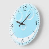 Grande Horloge Ronde Bulle souriante (Angle)