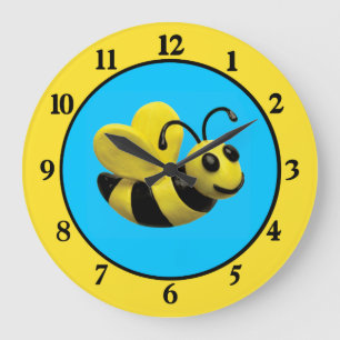 Grande Horloge Ronde Bumble Bee