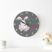 Grande Horloge Ronde Bunny Wall (Maison)