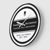 Grande Horloge Ronde Bureau dentaire (Angle)