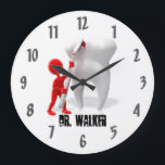 Grande Horloge Ronde Bureau des dentistes professionnels<br><div class="desc">Un grand cadeau pour ce dentiste spécial</div>