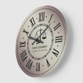 Grande Horloge Ronde BUREAU DU DROIT | Classic Personnalisable (Angle)