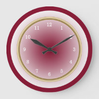 Burgundy Cool blanc et Faux Gold Trim
