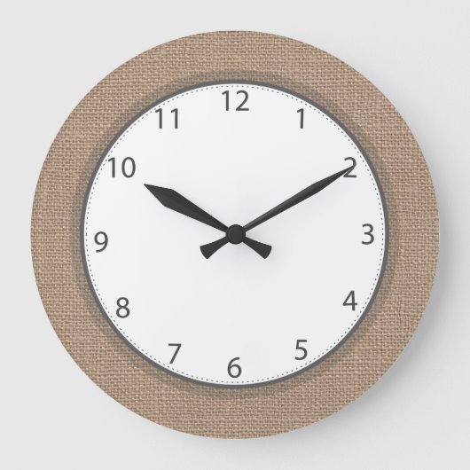 Grande Horloge Ronde Burlap (Recto)