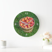 Grande Horloge Ronde Bushel Basket de Fresh (Maison)