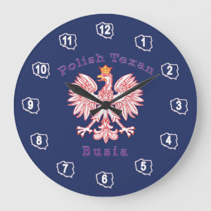 Grande Horloge Ronde Busia Texane Polonaise