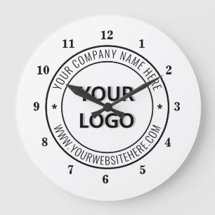Grande Horloge Ronde Business logo Company Stamp - Personalized Office