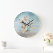 Grande Horloge Ronde Butterflies in the Clouds (Maison)