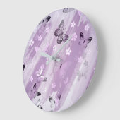 Grande Horloge Ronde Butterfly Pattern 8 (Angle)