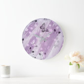 Grande Horloge Ronde Butterfly Pattern 8 (Maison)