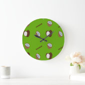 Grande Horloge Ronde C pour le vert coco (Maison)