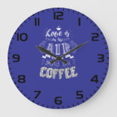 Grande Horloge Ronde Ça sent le café (Recto)
