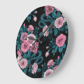 Grande Horloge Ronde Caché en rose 2 (Angle)