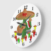Grande Horloge Ronde Cactus with Dancing Peppers (Angle)