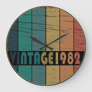 Grande Horloge Ronde Cadeau d'anniversaire de 1982 vintage