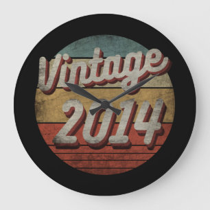 Grande Horloge Ronde CADEAU D'ANNIVERSAIRE POUR FEMMES 2014 vintage