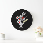 Grande Horloge Ronde Cadeau lapin | Alice Au Pays Des Merveilles Rabbit (Maison)