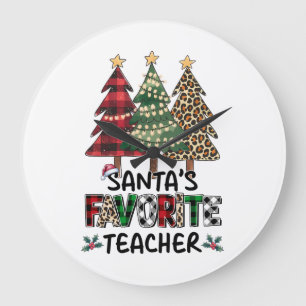 Grande Horloge Ronde Cadeau pour Enseignant L'enseignant préféré du P