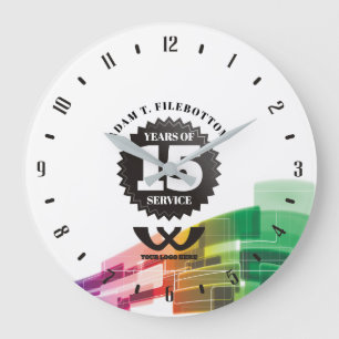 Grande Horloge Ronde Cadeau universel de reconnaissance d'anniversaire