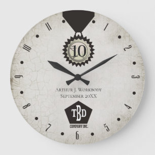 Grande Horloge Ronde Cadeaux d'anniversaire des employés de pierre d'âg