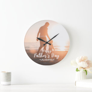 Grande Horloge Ronde Cadeaux de la Fête des Pères : Lien Indéfectible e