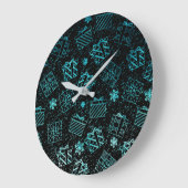 Grande Horloge Ronde Cadeaux de Noël 9 (Angle)