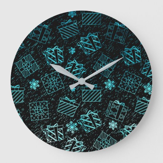 Grande Horloge Ronde Cadeaux de Noël 9 (Recto)