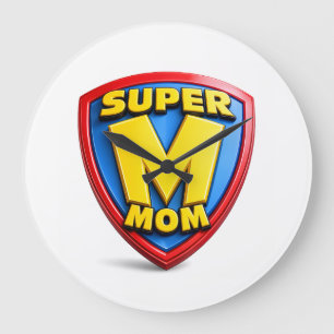 Grande Horloge Ronde Cadeaux de Super Maman pour Super Mamans