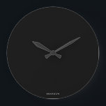 Grande Horloge Ronde Cadeaux Personnalisés Pour Hommes Black Round Wall<br><div class="desc">Cadeaux personnalisés pour les hommes - noir grande horloge murale ronde avec texte personnalisable. Vous pouvez créer le vôtre,  juste ajouter votre nom ou tout autre texte. Cadeaux uniques pour hommes pour anniversaire,  Noël,  Fête des pères ou tout autre jour... </div>