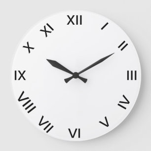 Grande Horloge Ronde cadran à CHIFFRES ROMAINS