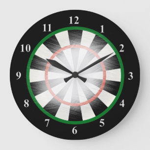Grande Horloge Ronde Cadran de fléchettes unique pour l'heure