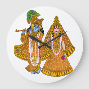 Grande Horloge Ronde Cadran Radha Krishna