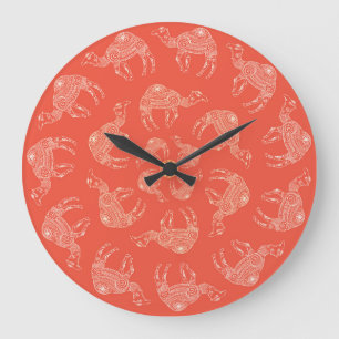 Grande Horloge Ronde Cadre de chameau : Carte Vintage du désert
