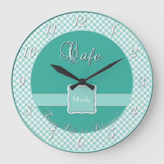 Grande Horloge Ronde Cafe Kitchen Wall Clock (Recto)