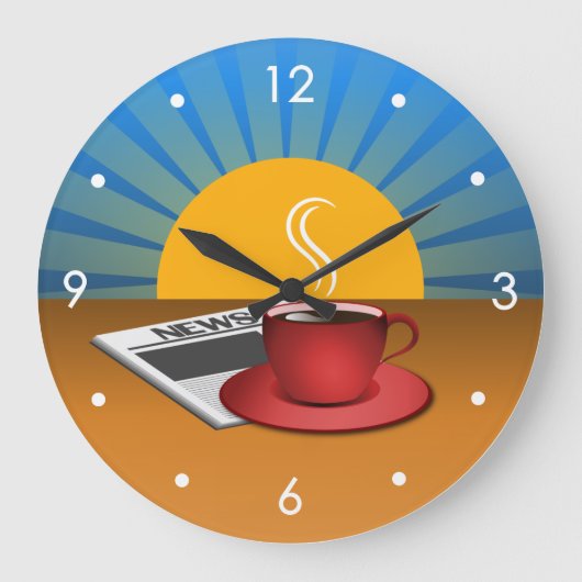 Grande Horloge Ronde Café Large Round Clock (Recto)