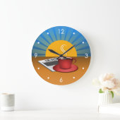 Grande Horloge Ronde Café Large Round Clock (Maison)
