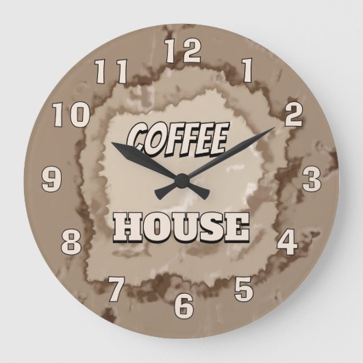 Grande Horloge Ronde Café Rustique (Recto)