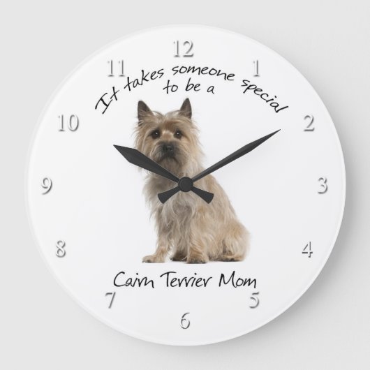 Grande Horloge Ronde Cairn Terrier (Recto)