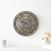 Grande Horloge Ronde Calendrier Aztec (Maison)