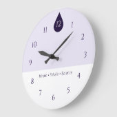 Grande Horloge Ronde Calm Yoga Wall Clock (Angle)