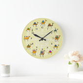 Grande Horloge Ronde Camels - Chaussure murale acrylique (Maison)
