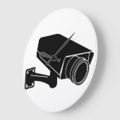 Grande Horloge Ronde Caméra de sécurité (Angle)