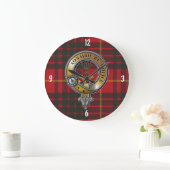 Grande Horloge Ronde Cameron Tartan (Maison)