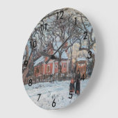 Grande Horloge Ronde Camille Pissarro - Chataigniers a Louvecienne (Angle)