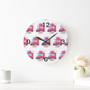 Grande Horloge Ronde camion à glace