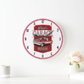 Grande Horloge Ronde Camion Garage des papas (Maison)