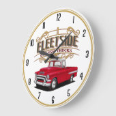 Grande Horloge Ronde Camions classiques Fleetside (Angle)