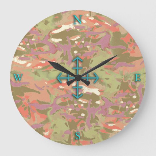 Grande Horloge Ronde Camo Camo, look moi ! (Recto)
