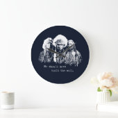 Grande Horloge Ronde Campagne Native American Immigrant (Maison)