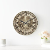 Grande Horloge Ronde Campfire Gnomes Wall Clock  (Maison)